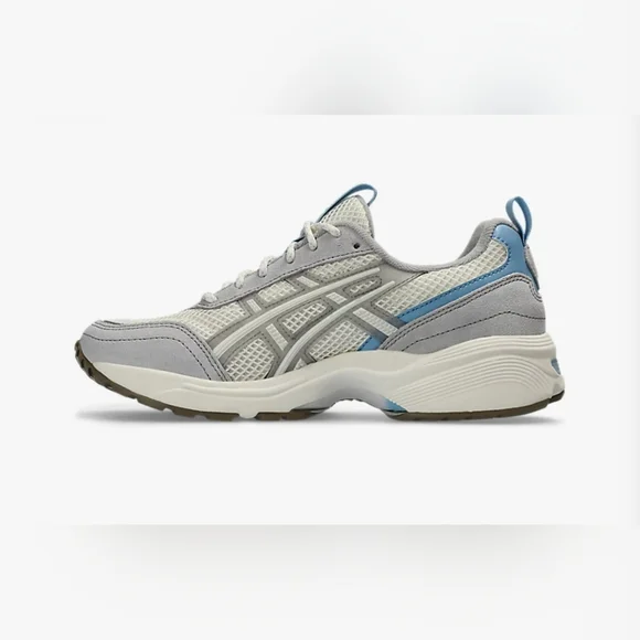 ASICSWomen's Gel-1090V2 Running Gray and Blue Sneakers Size 8